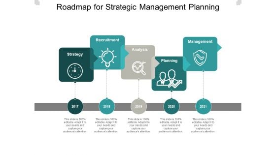 Roadmap For Strategic Management Planning Ppt PowerPoint Presentation Infographics Example