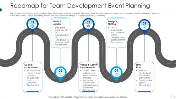 Roadmap For Team Development Event Planning Microsoft PDF