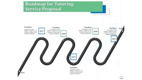 Roadmap For Tutoring Service Proposal Ppt Infographics Guide PDF