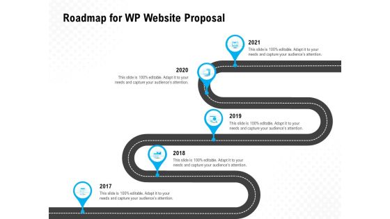 Roadmap For WP Website Proposal Ppt PowerPoint Presentation Show Example Topics