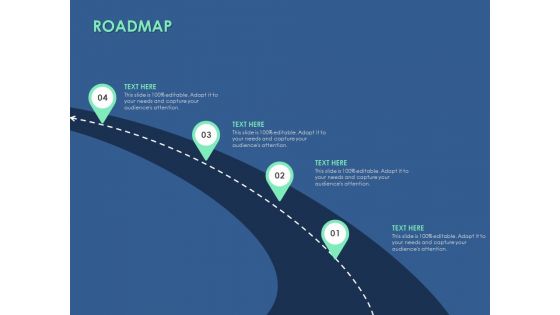 Roadmap Four Stage Ppt PowerPoint Presentation Icon Example