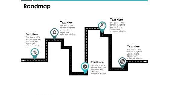 Roadmap Four Stage Ppt PowerPoint Presentation Professional Design Templates