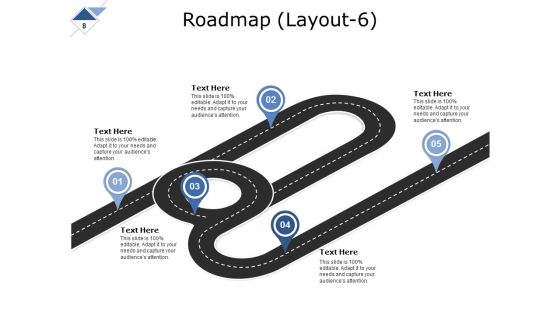 Roadmap Layouts For A Project Ppt PowerPoint Presentation Complete Deck With Slides Slide08