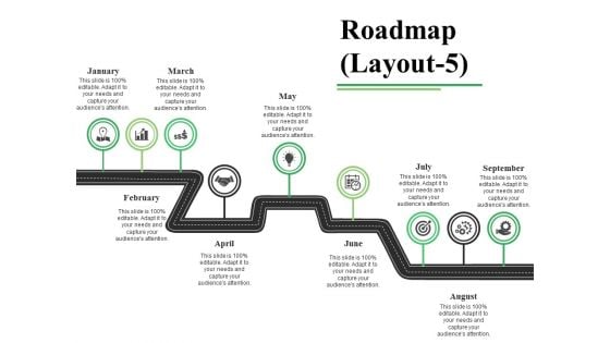 Roadmap Template 5 Ppt PowerPoint Presentation File Samples
