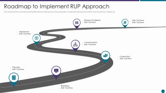 Roadmap To Implement RUP Approach Ppt Infographics Example File PDF