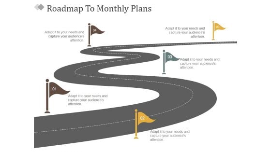 Roadmap To Monthly Plans Ppt PowerPoint Presentation Summary Objects