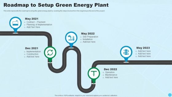 Roadmap To Setup Green Energy Plant Clean And Renewable Energy Ppt PowerPoint Presentation Ideas Summary PDF Roadmap To Setup Green Energy Plant Clean And Renewable Energy Ppt PowerPoint Presentation Ideas Summary PDF