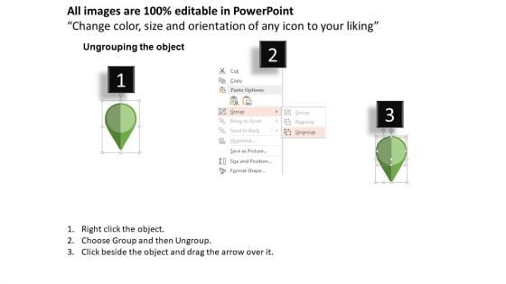 Roadmap With Five Location Icons PowerPoint Template