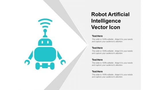Robot Artificial Intelligence Vector Icon Ppt PowerPoint Presentation Styles Microsoft