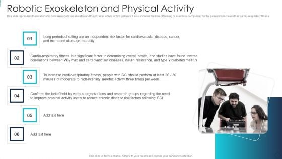 Robotic Armor IT Robotic Exoskeleton And Physical Activity Clipart PDF