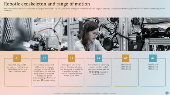 Robotic Exoskeleton And Range Of Motion Clipart PDF