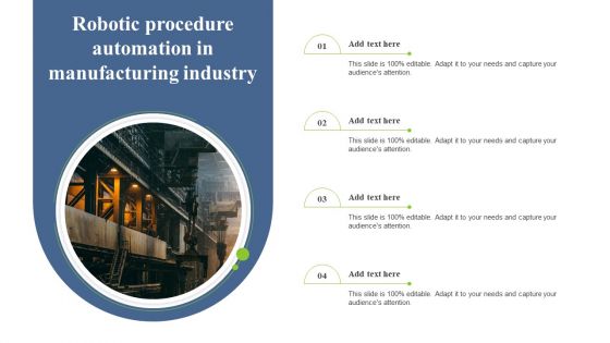 Robotic Procedure Automation In Manufacturing Industry Download PDF