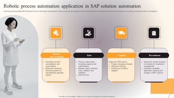 Robotic Process Automation Application In SAP Solution Automation Information PDF