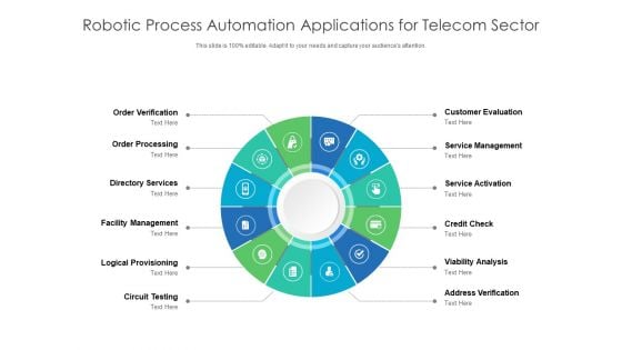 Robotic Process Automation Applications For Telecom Sector Ppt PowerPoint Presentation Model Graphics PDF