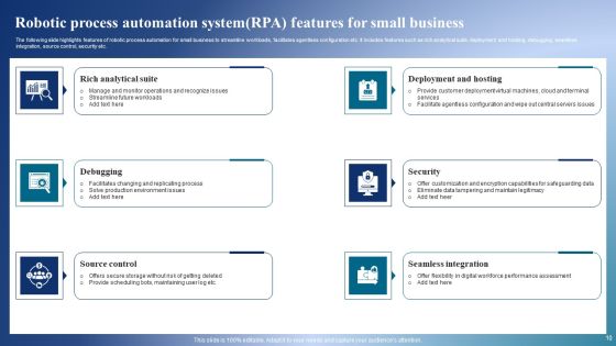 Robotic Process Automation System Ppt PowerPoint Presentation Complete Deck With Slides Slide10