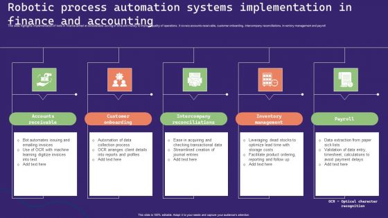 Robotic Process Automation Systems Implementation In Finance And Accounting Topics PDF Robotic Process Automation Systems Implementation In Finance And Accounting Topics PDF