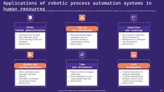 Robotic Process Automation Systems Ppt PowerPoint Presentation Complete Deck With Slides Slide16