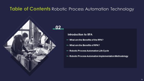 Robotic Process Automation Technology Ppt PowerPoint Presentation Complete Deck With Slides Slide10