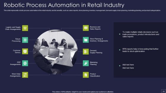 Robotic Process Automation Technology Ppt PowerPoint Presentation Complete Deck With Slides Slide64