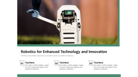 Robotics For Enhanced Technology And Innovation Ppt PowerPoint Presentation Styles Introduction PDF