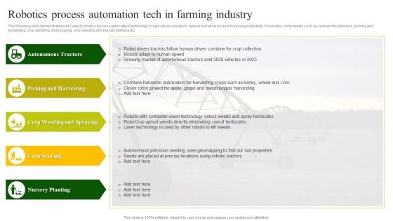 Robotics Process Automation Tech In Farming Industry Sample PDF Robotics Process Automation Tech In Farming Industry Sample PDF