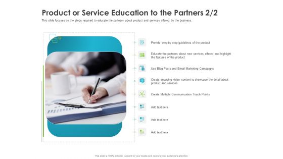 Robust Partner Sales Enablement Program Product Or Service Education To The Partners Step Topics PDF