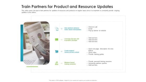 Robust Partner Sales Enablement Program Train Partners For Product And Resource Updates Mockup PDF