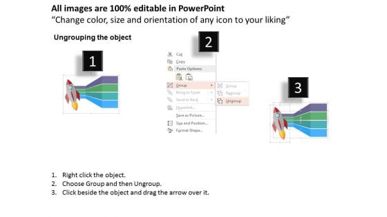 Rocket Diagram With Finance Icons Powerpoint Templates