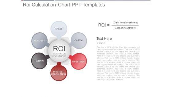 Roi Calculation Chart Ppt Templates