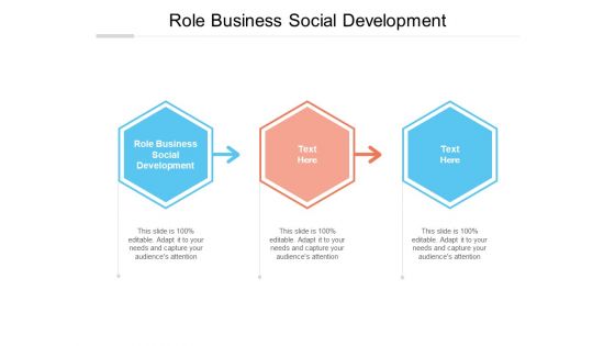 Role Business Social Development Ppt PowerPoint Presentation Gallery Visuals Cpb