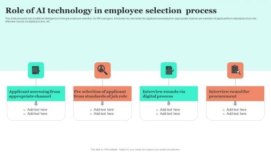 Role Of AI Technology In Employee Selection Process Information PDF