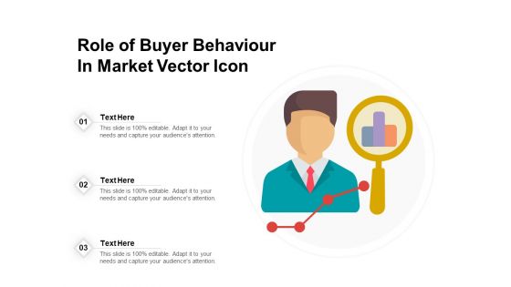 Role Of Buyer Behaviour In Market Vector Icon Ppt PowerPoint Presentation Gallery Design Ideas PDF