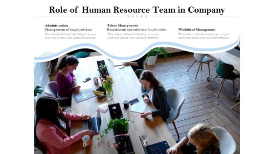 Role Of Human Resource Team In Company Ppt PowerPoint Presentation Icon Design Inspiration PDF