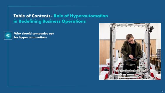 Role Of Hyperautomation In Redefining Business Operations Ppt PowerPoint Presentation Complete Deck With Slides Slide12