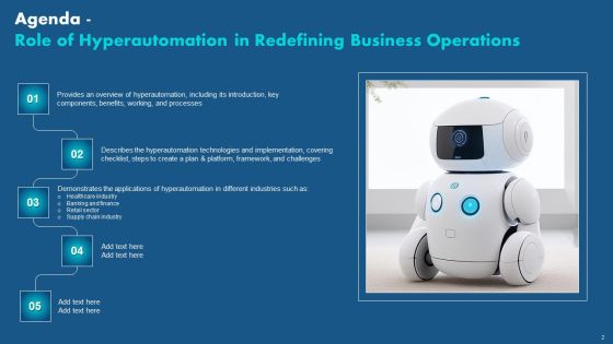 Role Of Hyperautomation In Redefining Business Operations Ppt PowerPoint Presentation Complete Deck With Slides Slide02