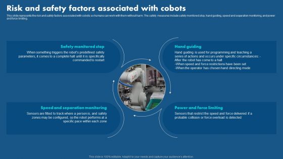 Role Of Hyperautomation In Redefining Business Risk And Safety Factors Associated Icons PDF