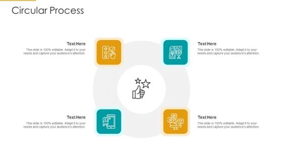 Role Of Logistics Strategy In Production Circular Process Mockup PDF