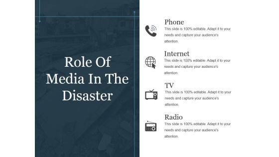 Role Of Media In The Disaster Ppt PowerPoint Presentation Themes Role Of Media In The Disaster Ppt PowerPoint Presentation Themes