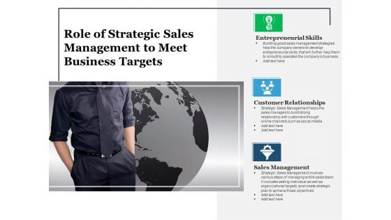 Role Of Strategic Sales Management To Meet Business Targets Ppt PowerPoint Presentation Portfolio Background Designs PDF