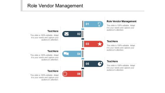 Role Vendor Management Ppt PowerPoint Presentation Infographic Template Influencers Cpb