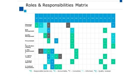 Roles And Responsibilities Matrix Ppt PowerPoint Presentation Gallery Show