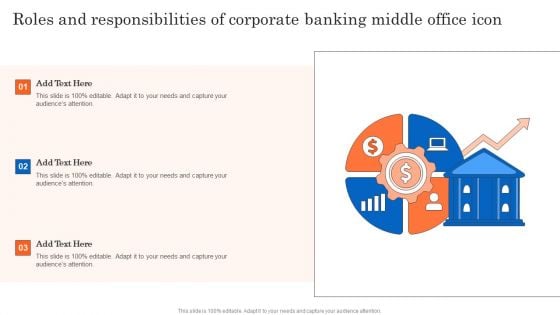 Roles And Responsibilities Of Corporate Banking Middle Office Icon Diagrams PDF