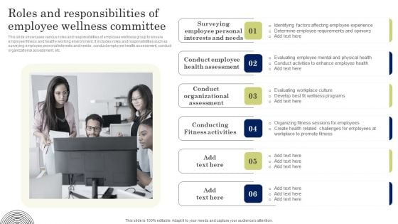 Roles And Responsibilities Of Employee Wellness Committee Information PDF
