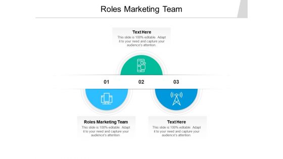 Roles Marketing Team Ppt PowerPoint Presentation Infographic Template Slide Portrait Cpb