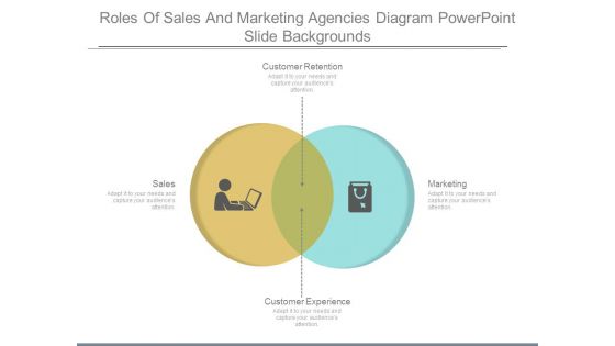 Roles Of Sales And Marketing Agencies Diagram Powerpoint Slide Backgrounds