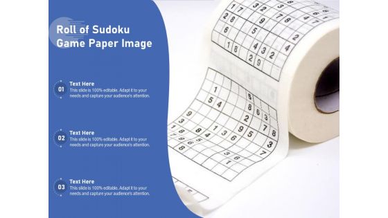 Roll Of Sudoku Game Paper Image Ppt PowerPoint Presentation Pictures Slides PDF
