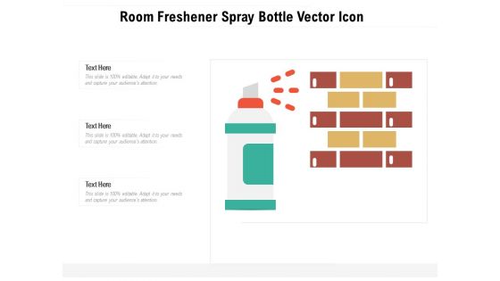 Room Freshener Spray Bottle Vector Icon Ppt PowerPoint Presentation Gallery Graphics Download PDF