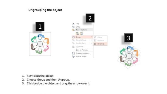 Rounded Arrows With Strategic Planning Icons Powerpoint Template