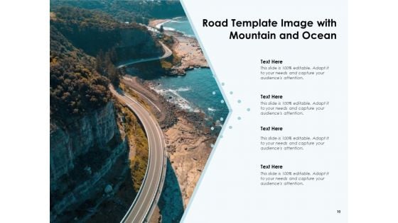 Route Template Mountain And Ocean Directional Arrow Ppt PowerPoint Presentation Complete Deck