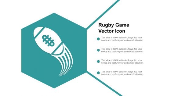 Rugby Game Vector Icon Ppt PowerPoint Presentation Portfolio Show